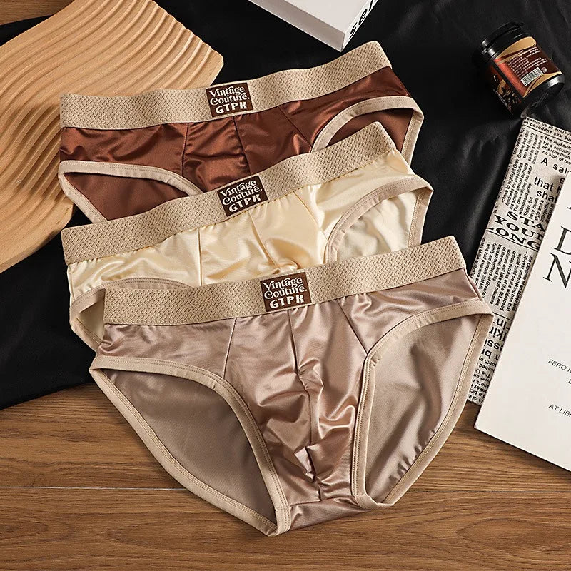 Men's Breathable Ice Silk Briefs