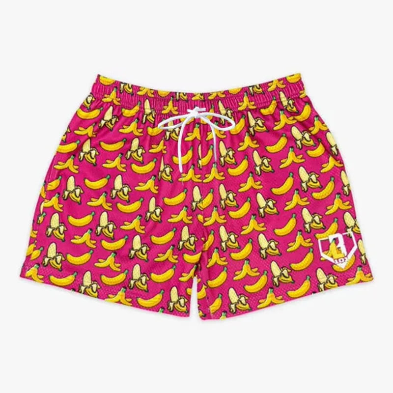 Graphic 3D Print Shorts