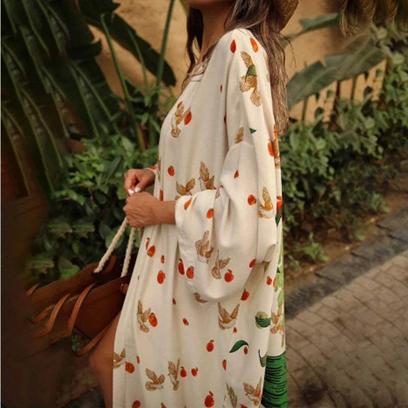 Peacock Sarong Kimono