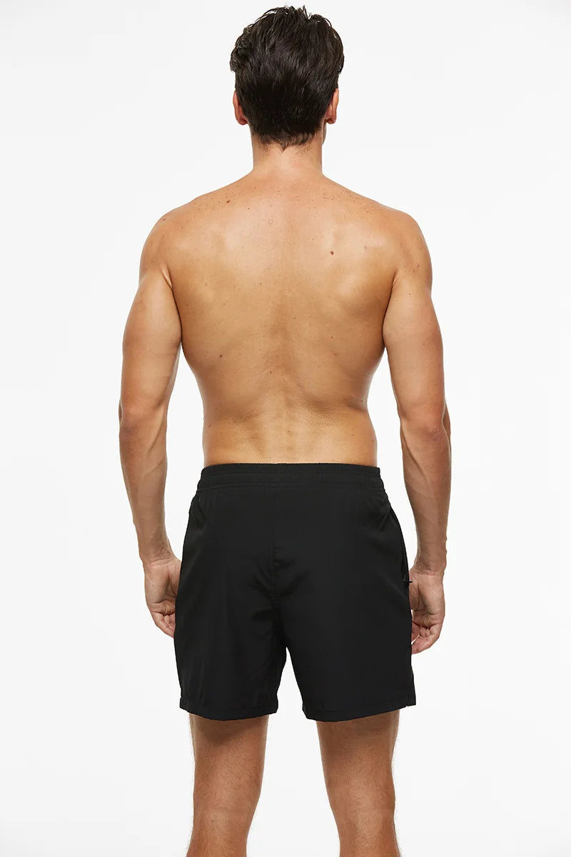 Breathable Solid Men's Swim Trunks