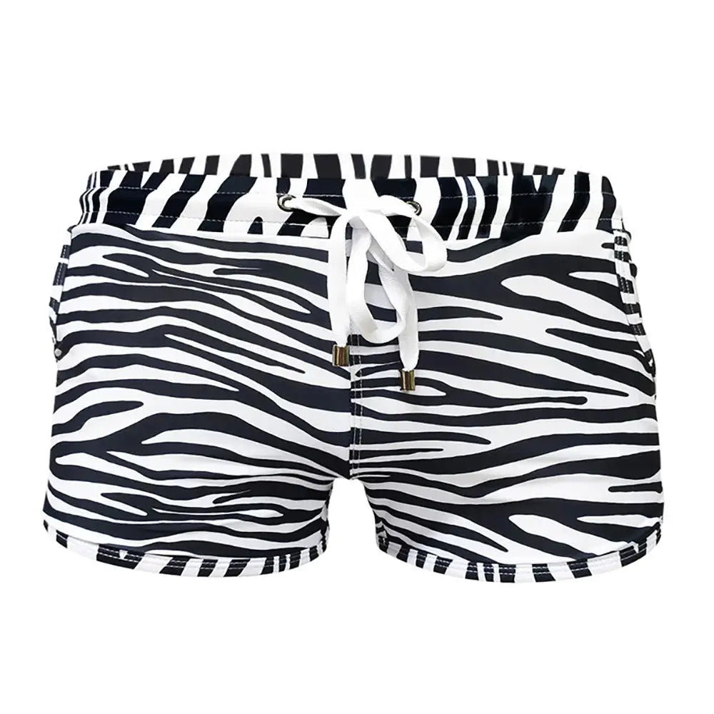 Striped Professional Competition Swim Briefs