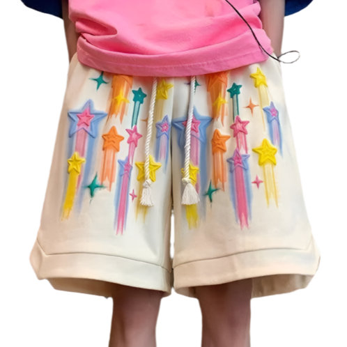 Pattern Print Running Shorts