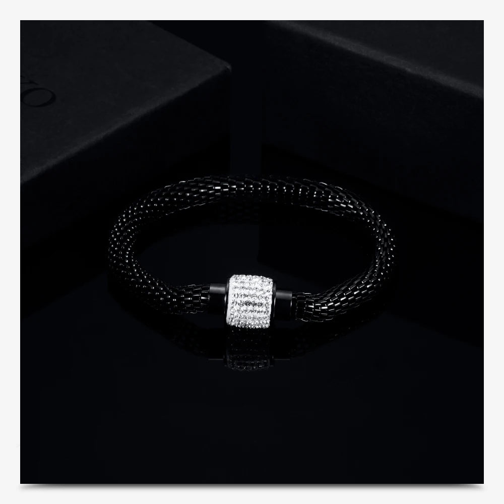 Sparkling Magnetic Stainless Steel Bracelet