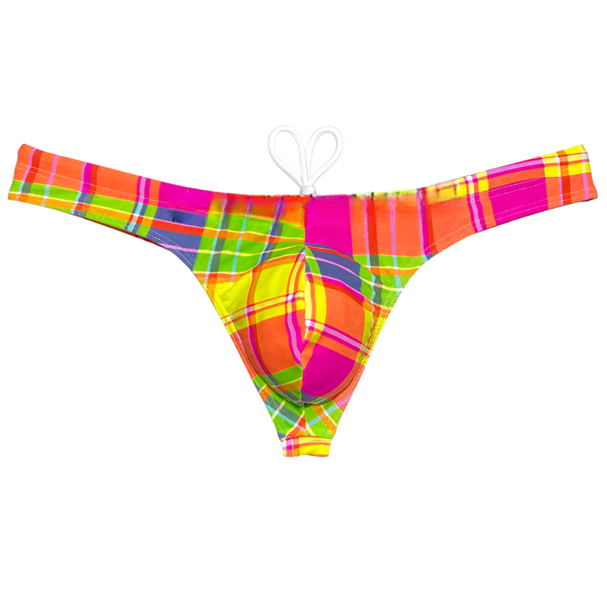 Polychrome Bikini Swim Thong