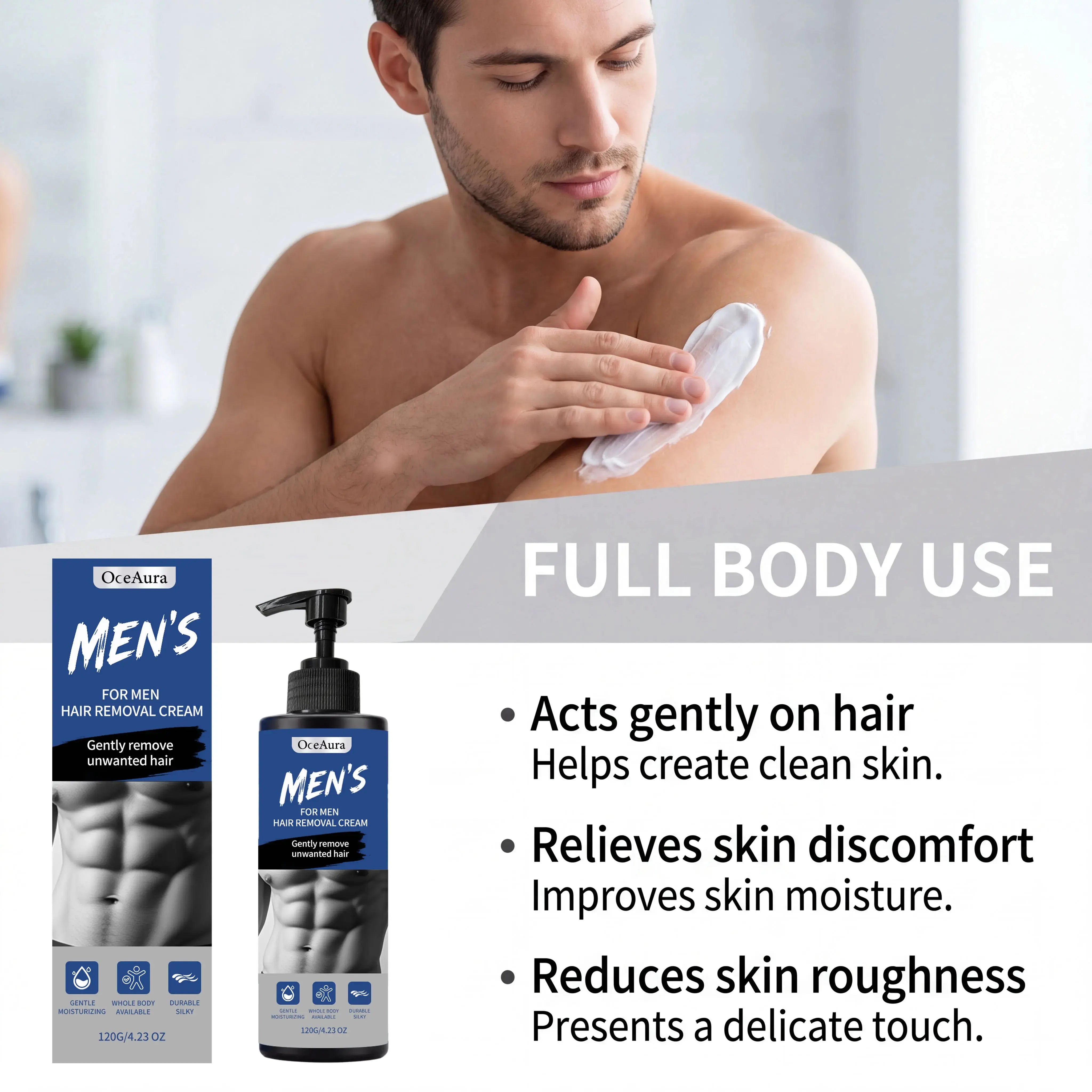 Fast-Acting Men's Hair Removal Cream