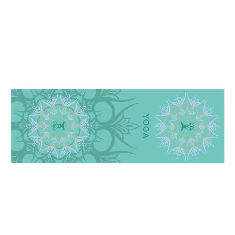 Fleece Yoga Towel Sweat Absorbent Non-Slip Fitness Mat