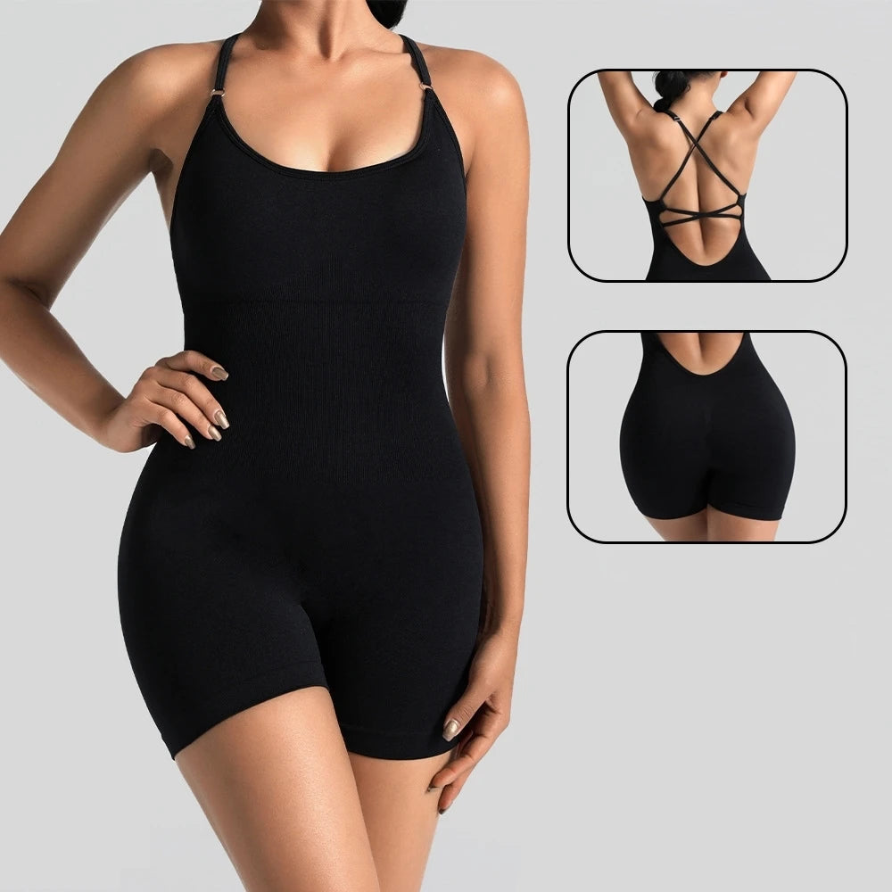 Sculpted Yoga Jumpsuit Set