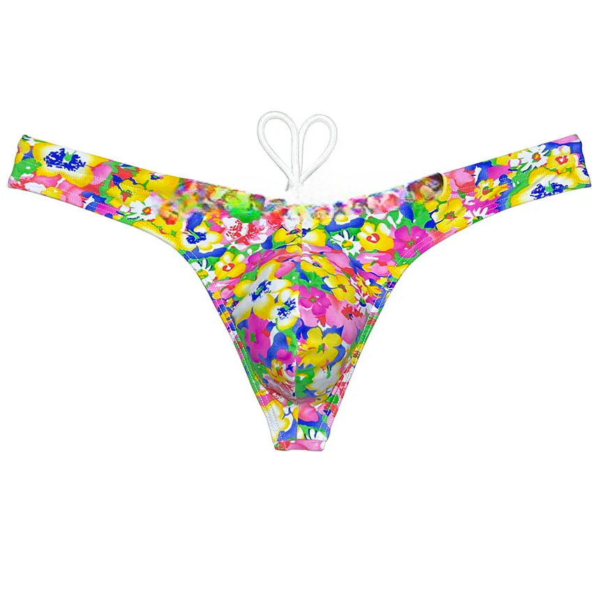 Polychrome Bikini Swim Thong