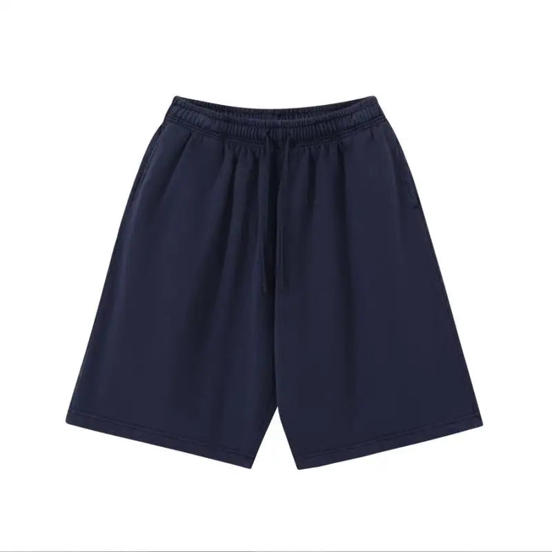 Oversized Cotton Drawstring Shorts