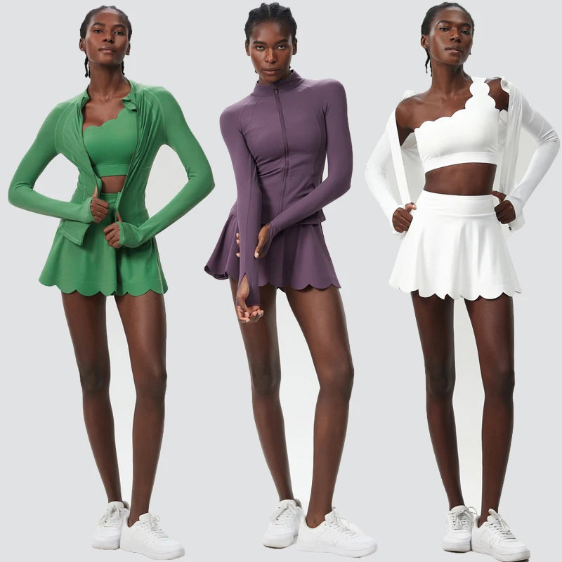 Athletic Three Piece Skirt Set