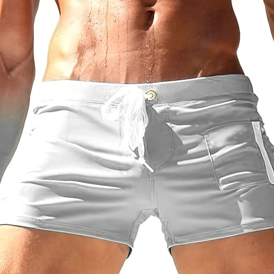 Men's High-Waist Quick-Dry Trunks