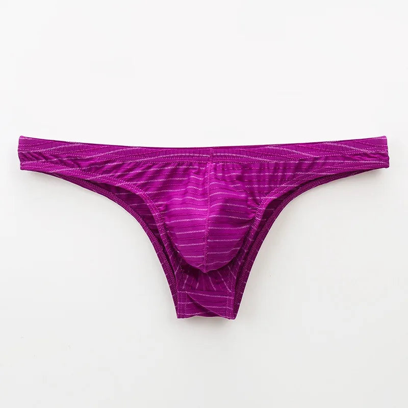 Men's Low Rise Striped Briefs