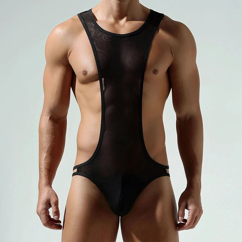 Men's Sexy Summer Mesh Jumpsuits