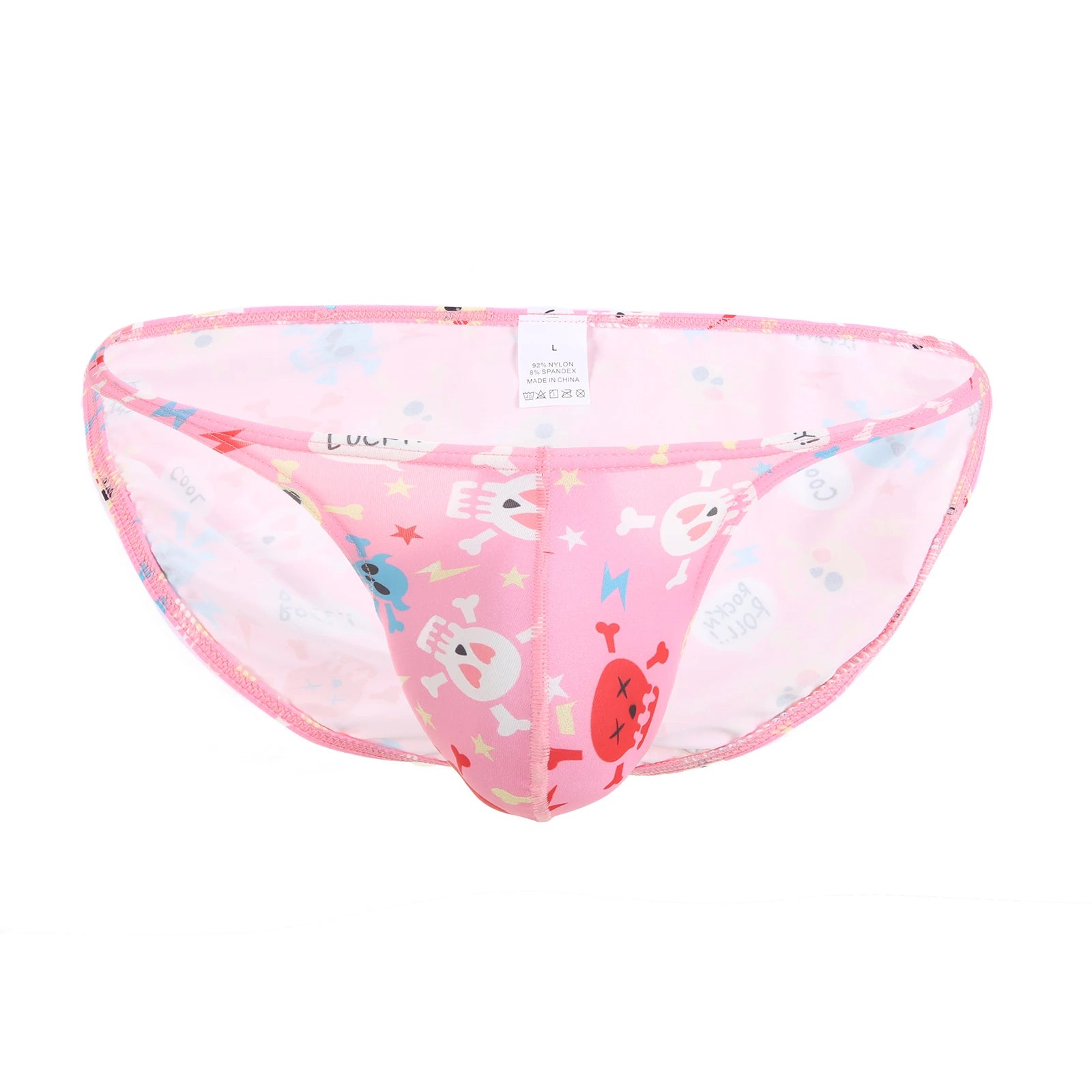 Skull Printed Men's Swim Briefs