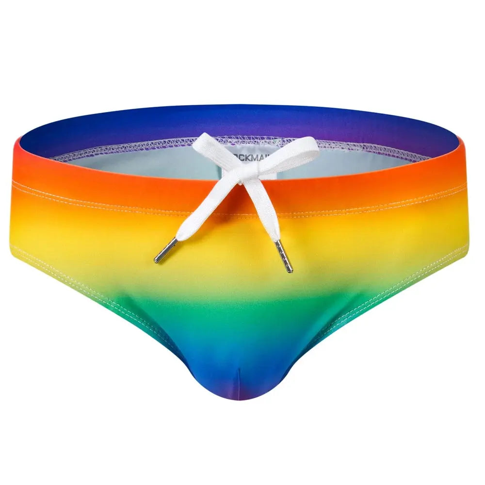 Multicolor Push-Up Swim Trunks