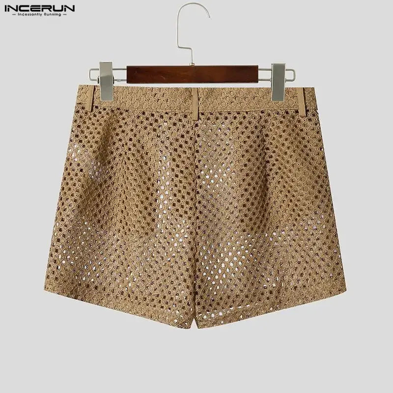 Hollow Mesh Streetwear Shorts