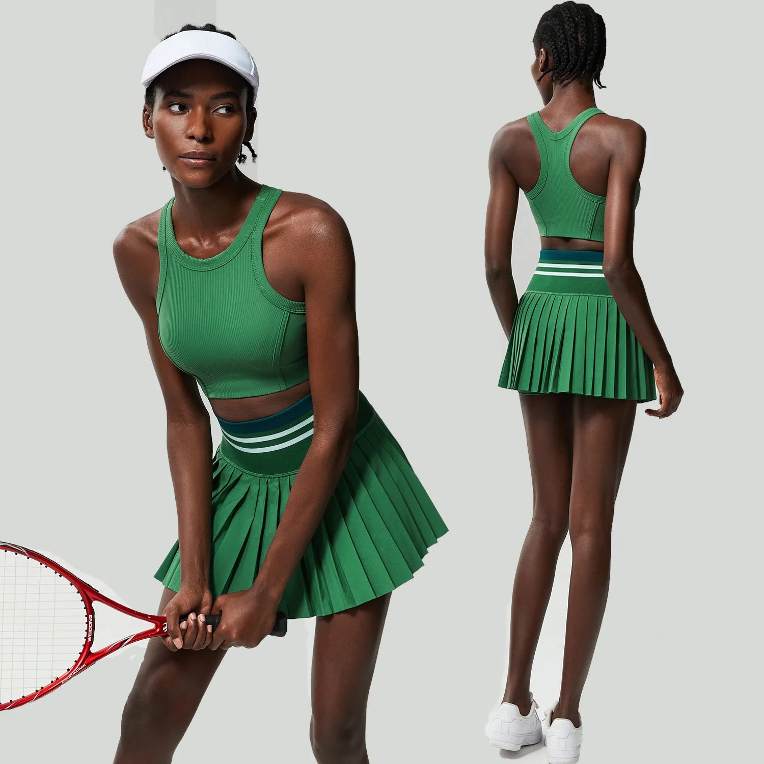 High Waist Tennis Skirt Set