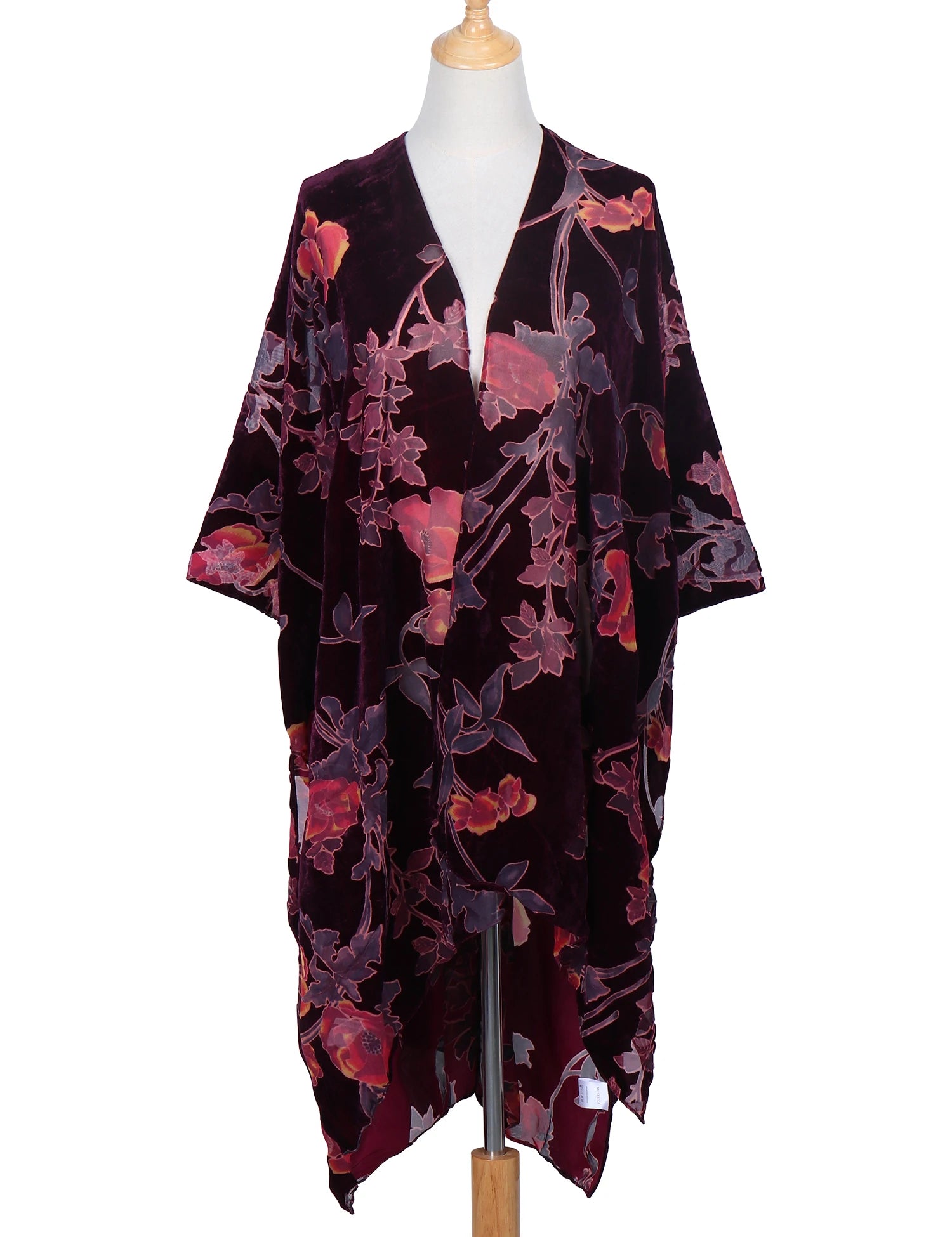 Tassel Plush Beach Kimono