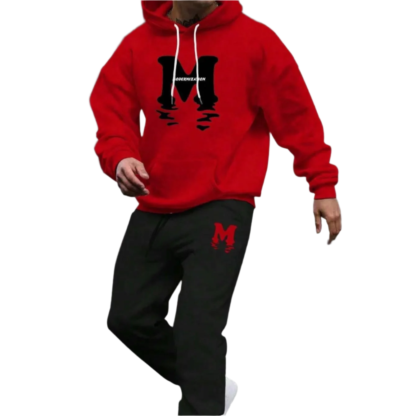 Casual Hooded Tracksuit Set