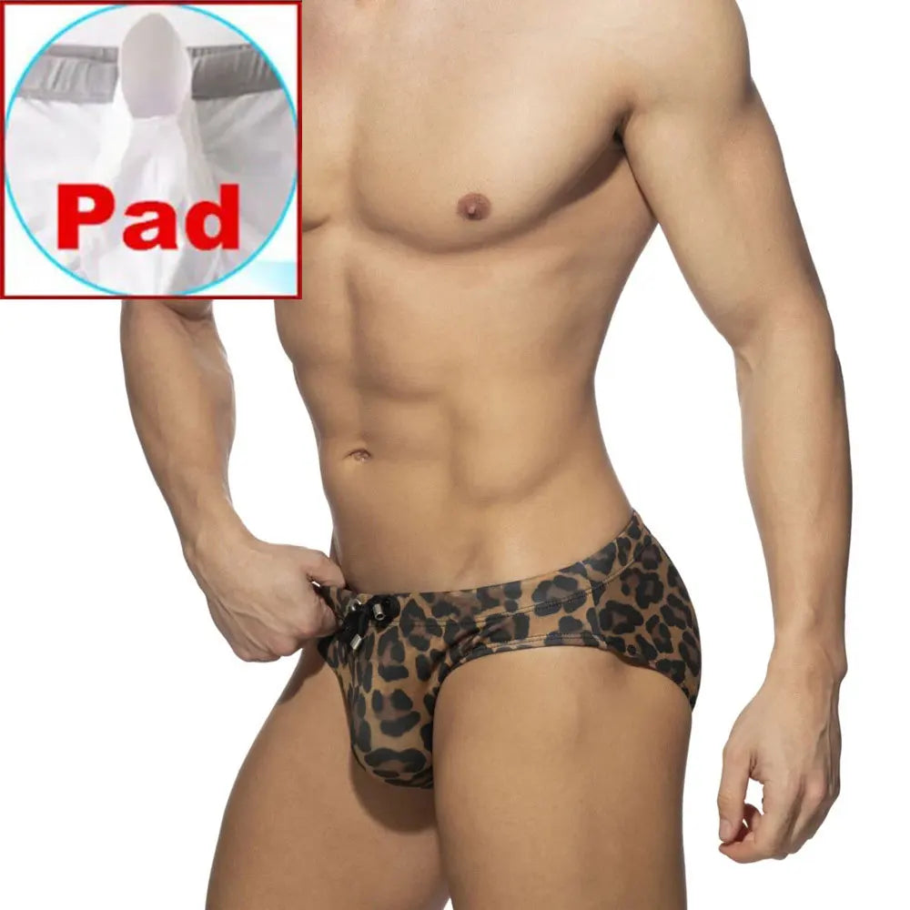 Leopard Triangle Swim Briefs