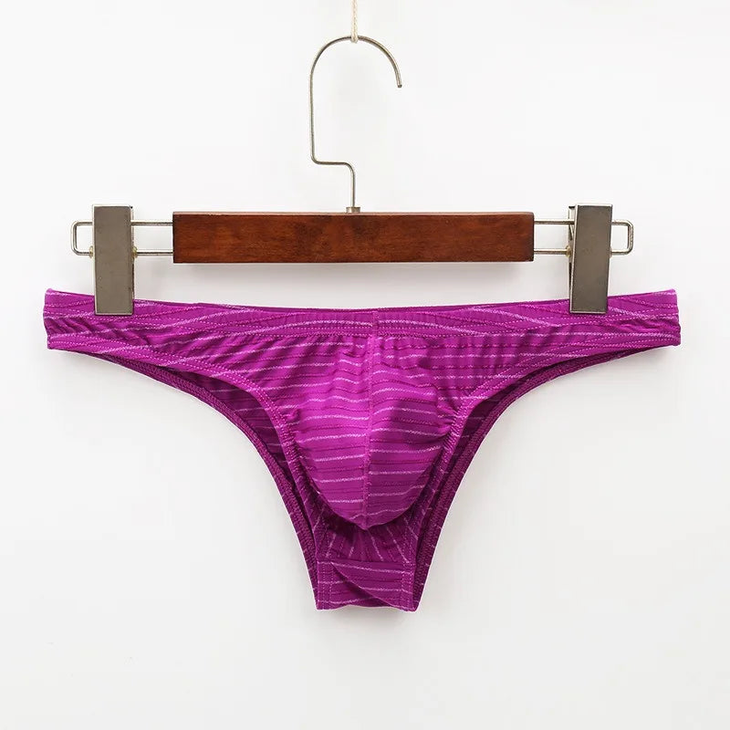 Men's Low Rise Striped Briefs