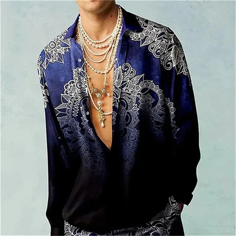 Men's 3D Printed Summer Shirt