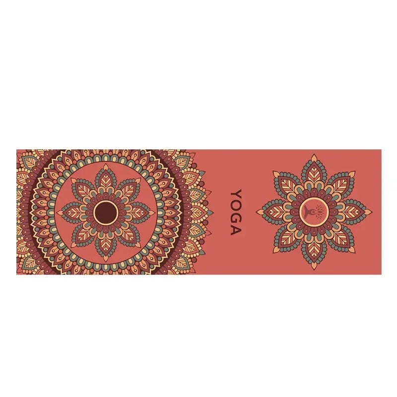 Fleece Yoga Towel Sweat Absorbent Non-Slip Fitness Mat