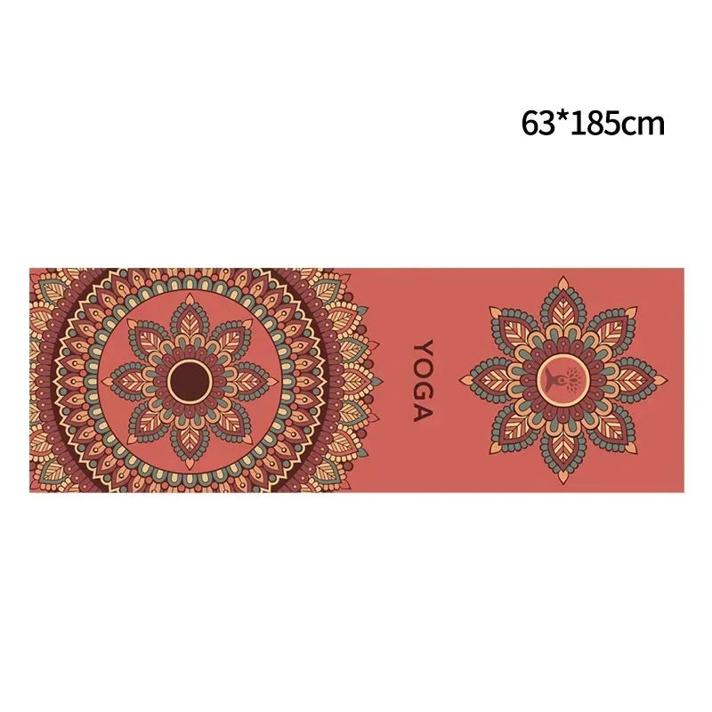 Fleece Yoga Towel Sweat Absorbent Non-Slip Fitness Mat