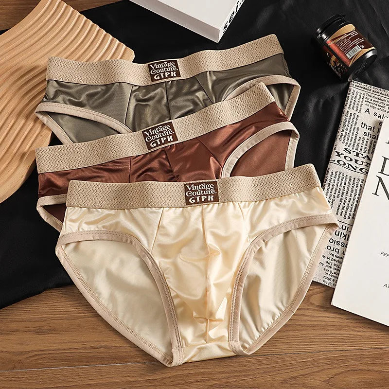 Men's Breathable Ice Silk Briefs