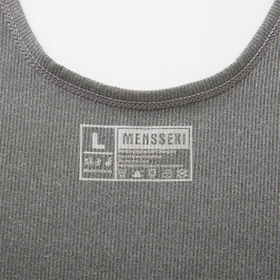 Men's Breathable Solid Bodysuit Jumpsuit