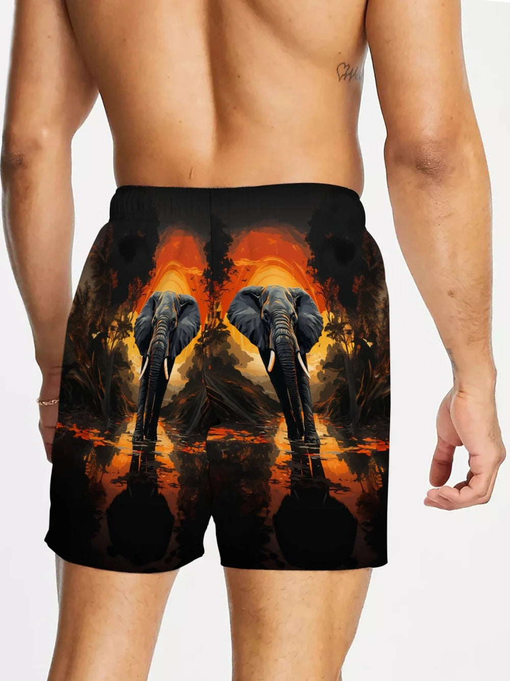 Quick-Dry Men's Pocketed Beach Shorts
