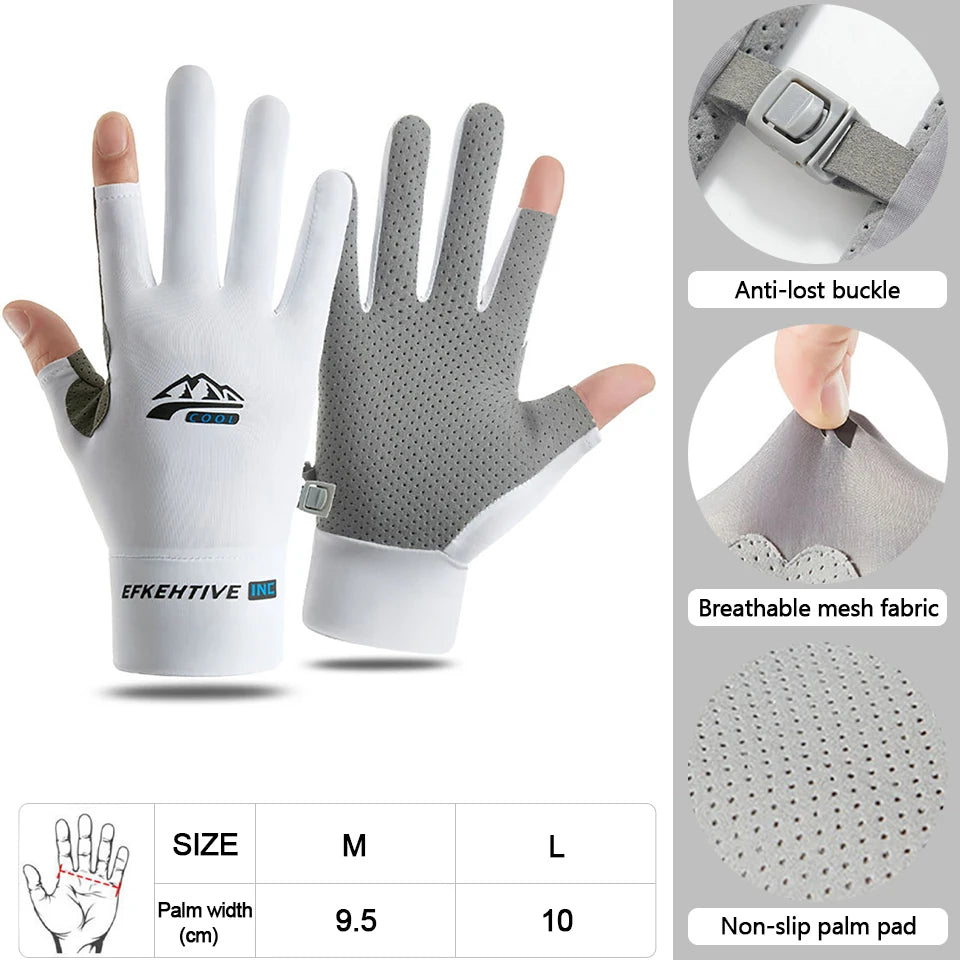 Ice Silk Anti-Slip Gloves