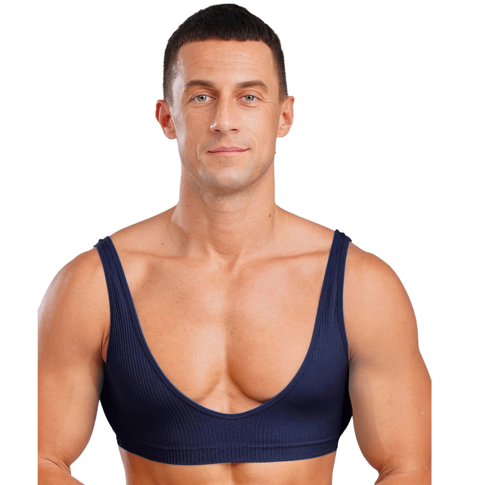 Men's Deep V-Neck Tank Top