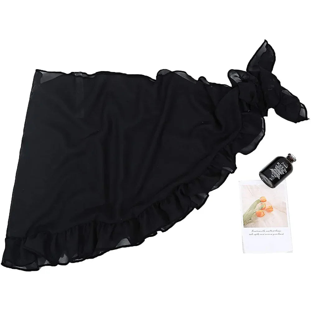 Ruffle Beach Wrap Skirt