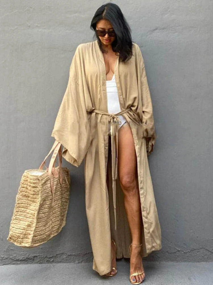Belted Wrap Beach Robe
