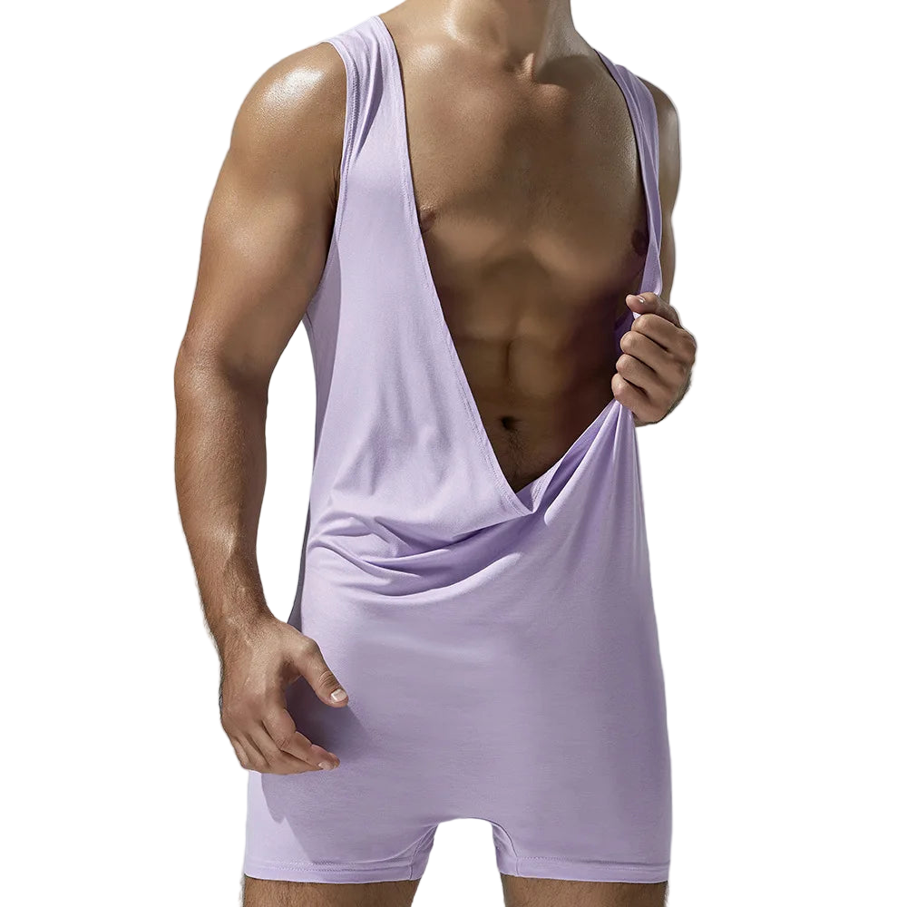 Sexy Breathable Sleeveless Onesie Jumpsuit