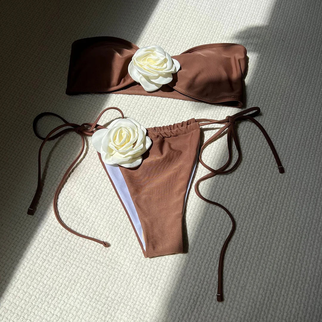 3D Floral Bikini
