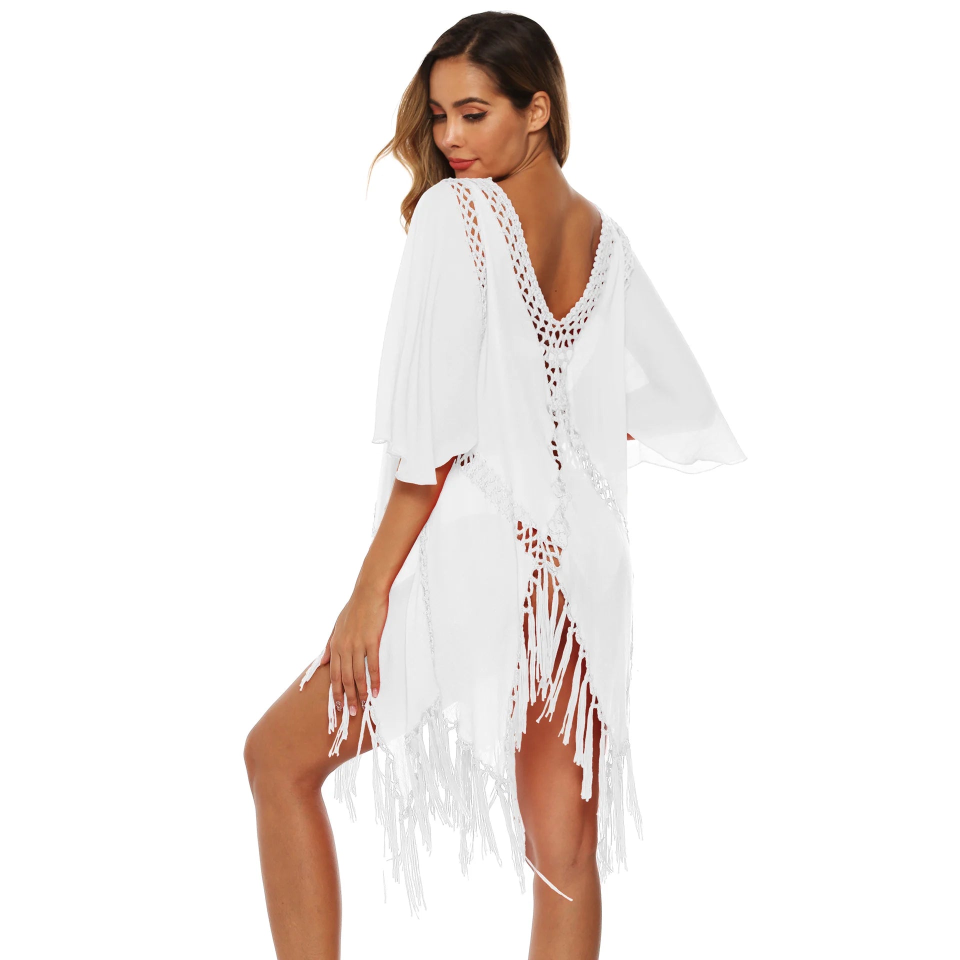 Backless Tassel Beach Dress