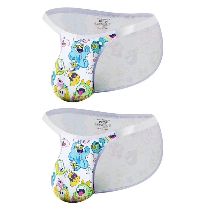 Playful Cartoon Bikini Briefs