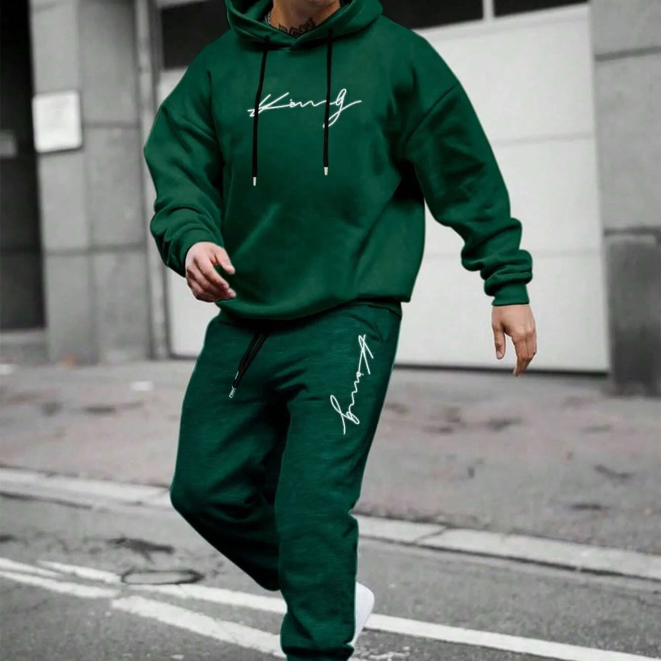 Warm Hooded Two Piece Set