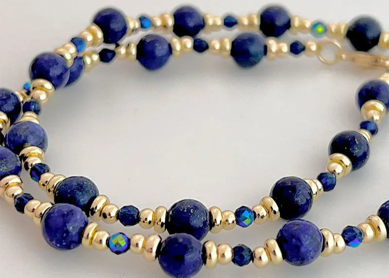 Vintage Lapis Spinel Necklace
