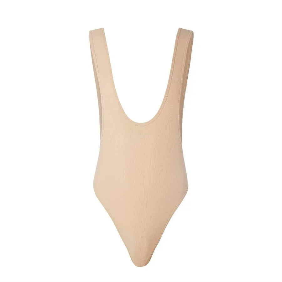 Men's Breathable Solid Bodysuit Jumpsuit