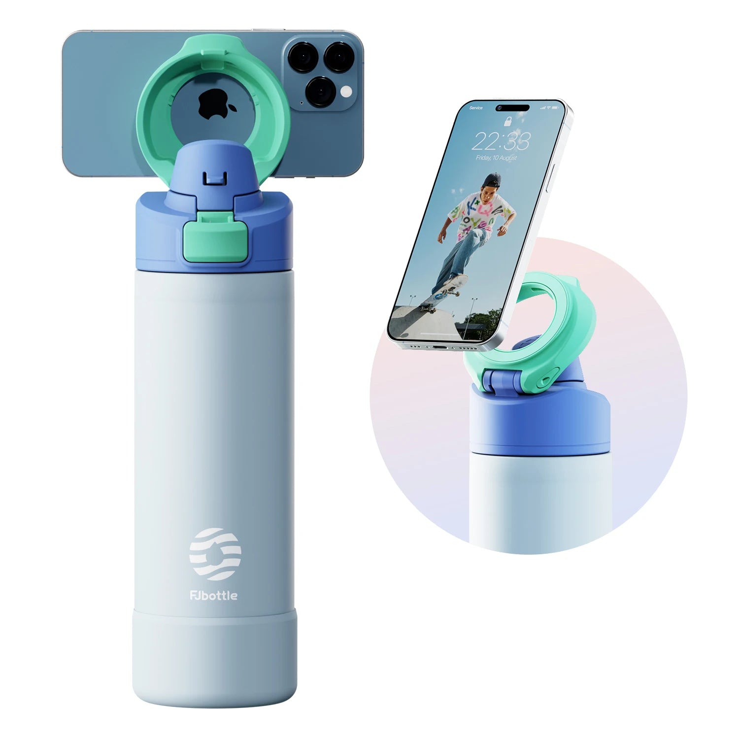 Insulated Bottle with Phone Mount