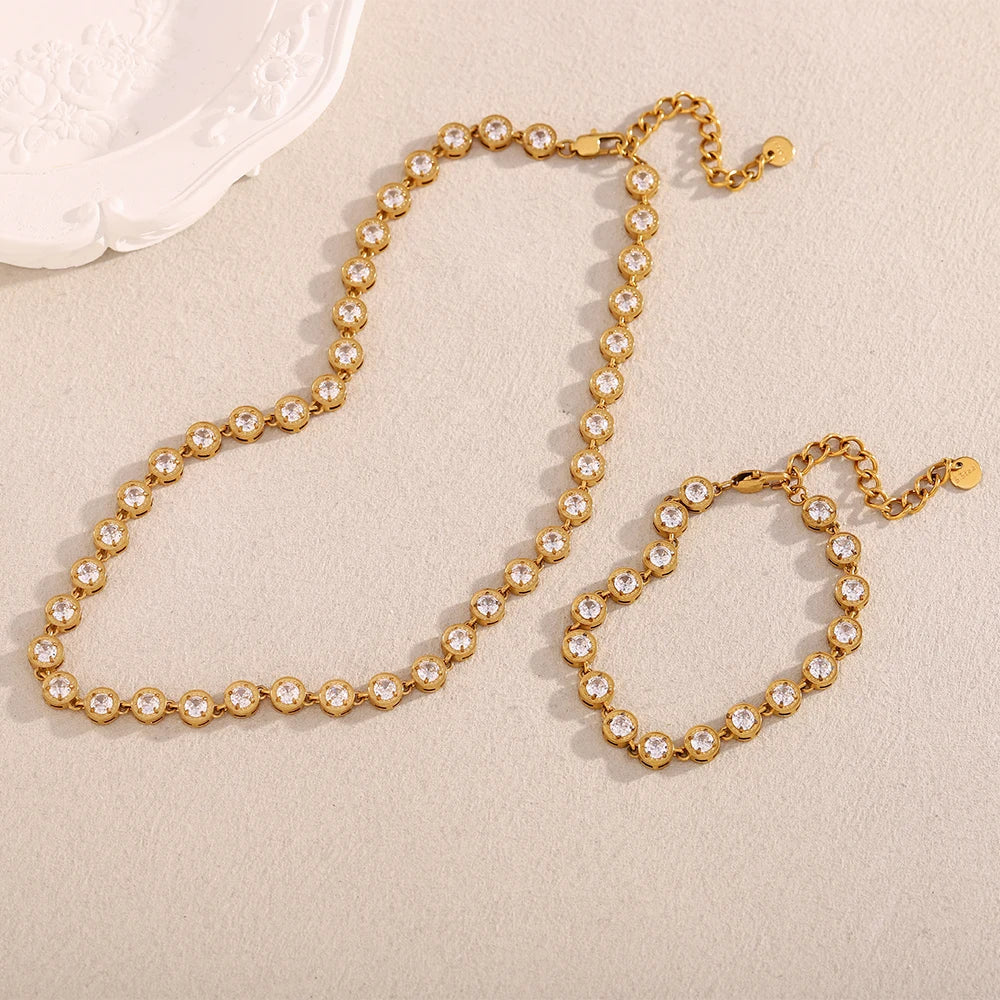 Luxury Multicolor Zircon Jewelry Set