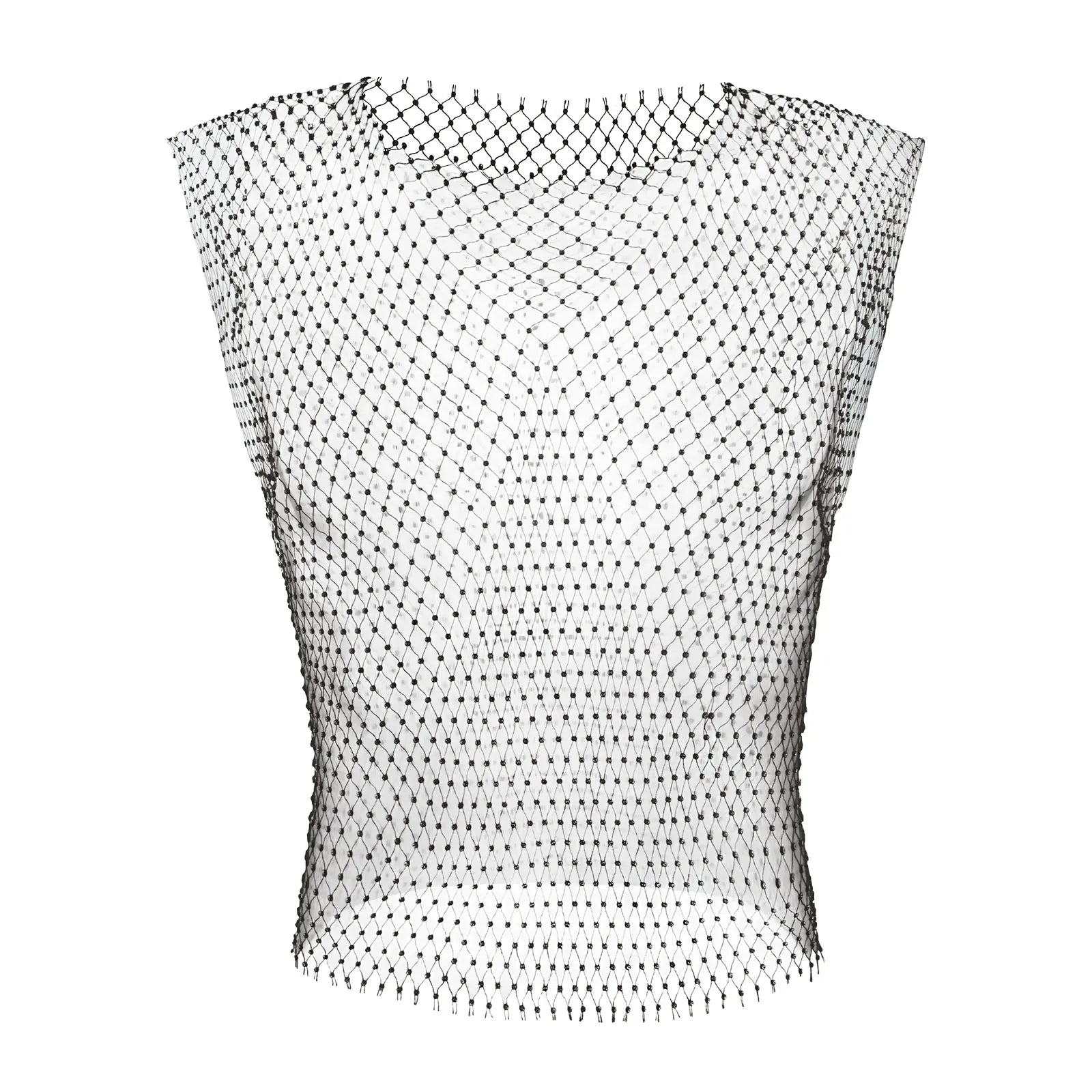 MEN See-Through Fishnet Vest