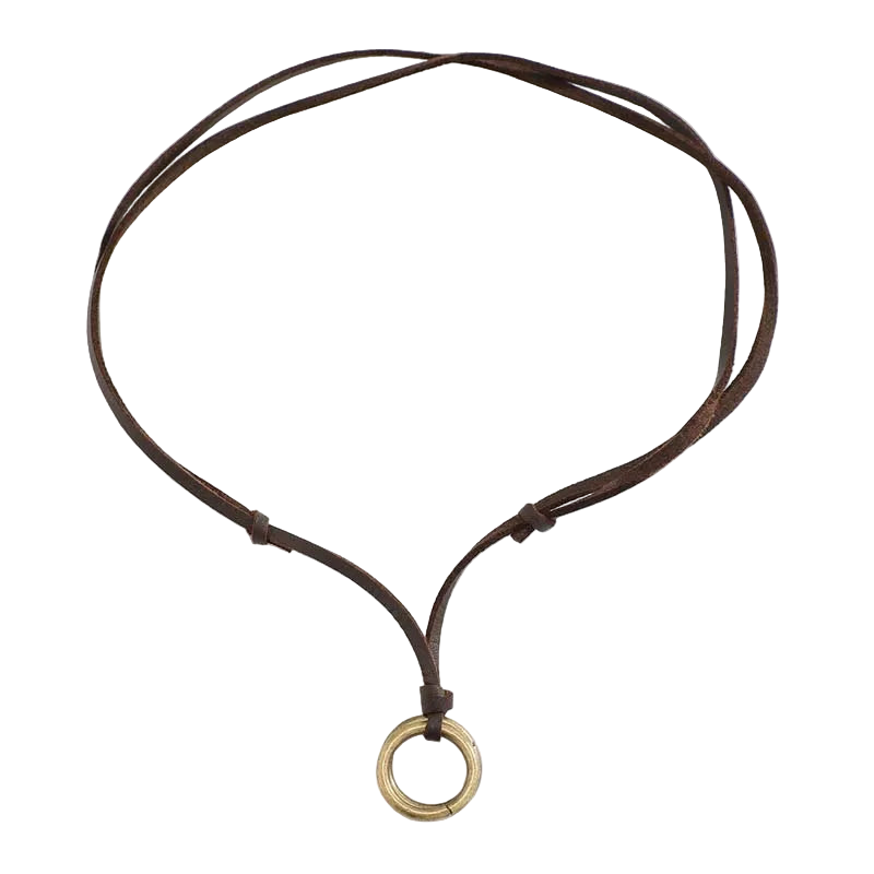 Adjustable Vintage Circle Necklace