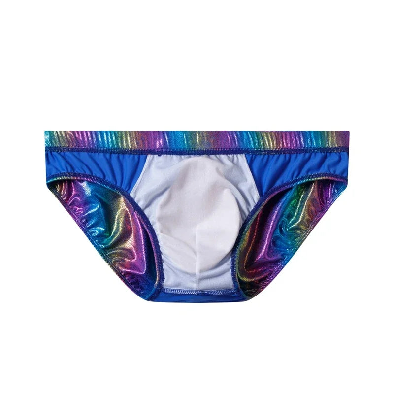 Snakeskin Push-Up Swim Briefs