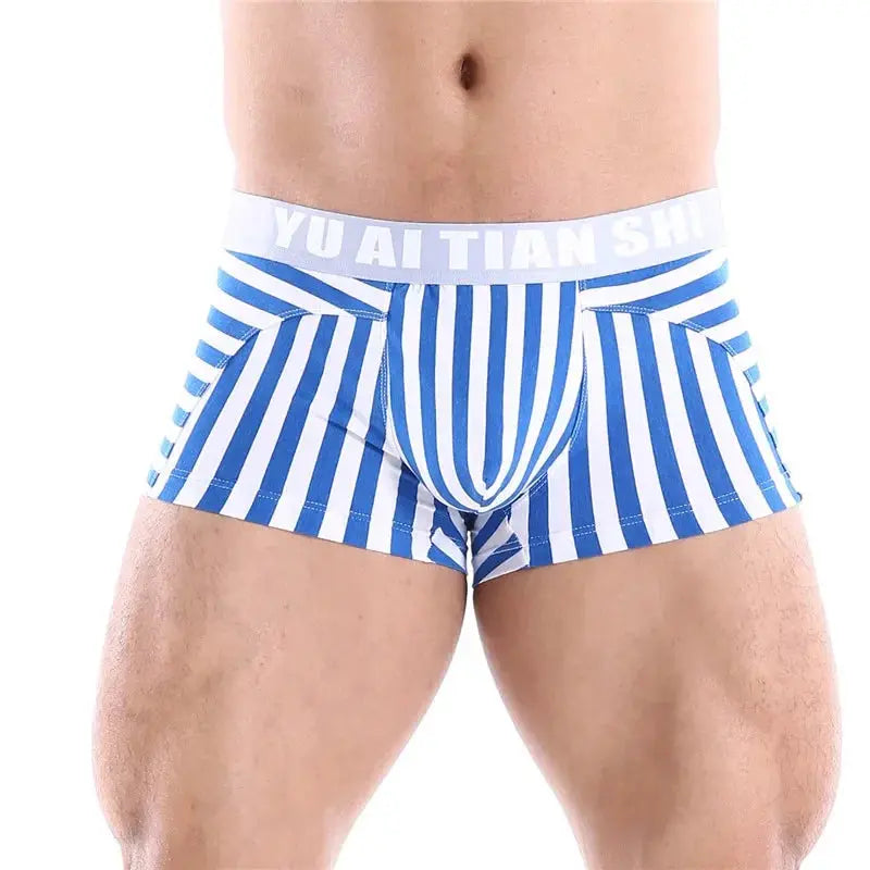 Striped Cotton Boxers - Breathable
