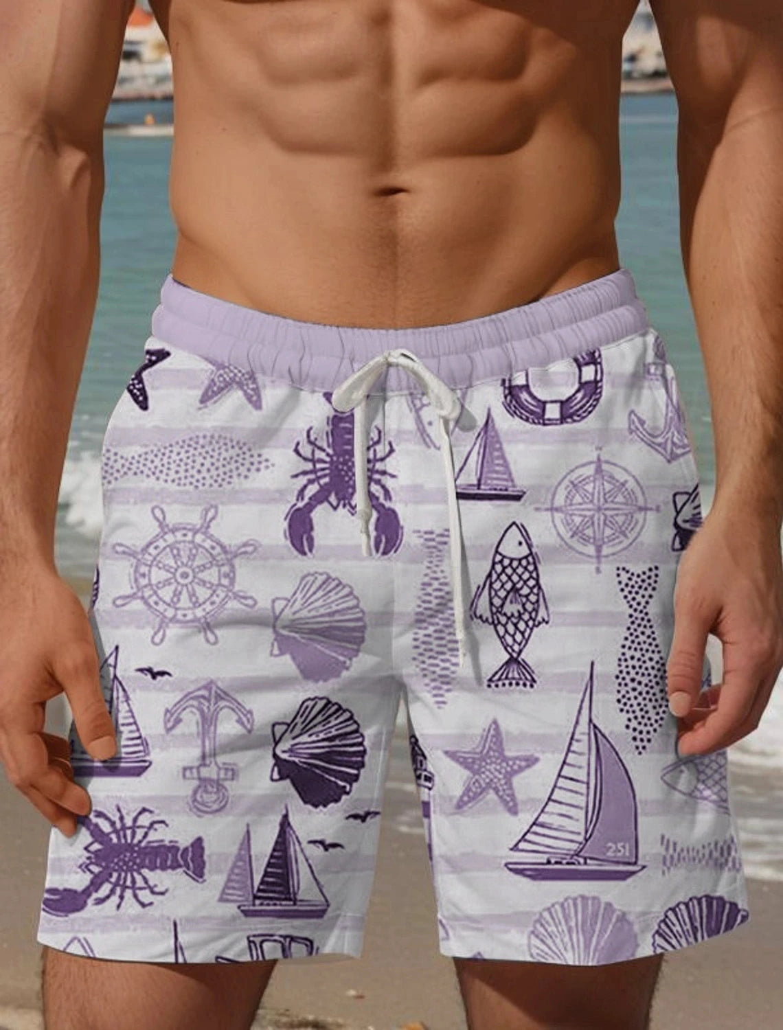 Men's Aloha Lobster Turtle Boardshorts