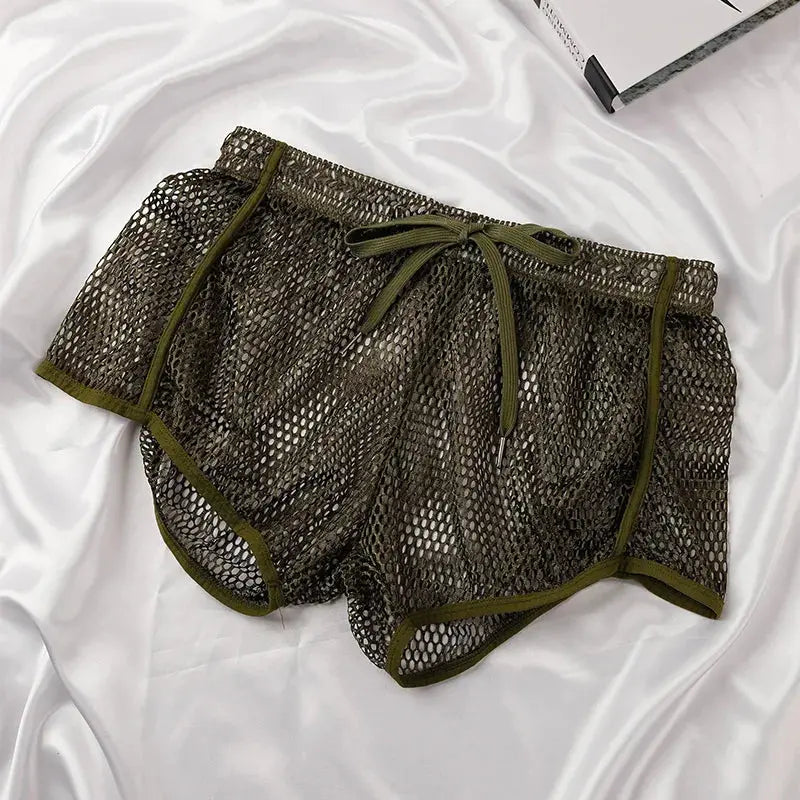 Mesh See-Through Boxer Shorts